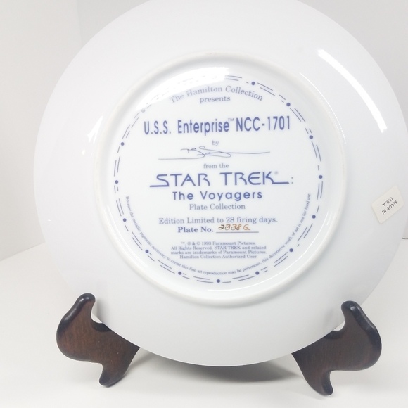 Star Trek the Voyagers Vintage Limited Edition Collectible Plates - Picture 11 of 16